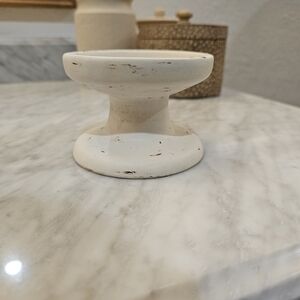 Cream Ceramic Candle Holder